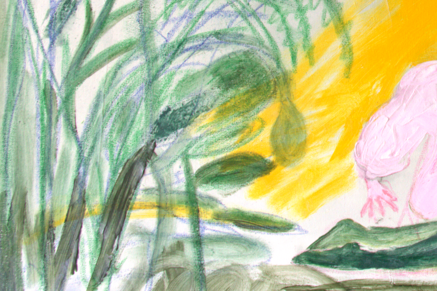 Large Original Painting Canvas 40" x 26" 100x65 cm wall Art pink textures modern art, Spanish Art By Ana González